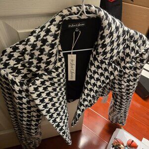 For Love and Lemons Bonnie Cropped Houndstooth Jacket